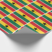 GHANA | zwarte ster | GHANESE Vlag Cadeaupapier (Hoek)
