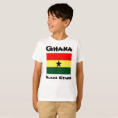 Ghana zwarte sterren kinderen t-shirts (Voorkant volledig)