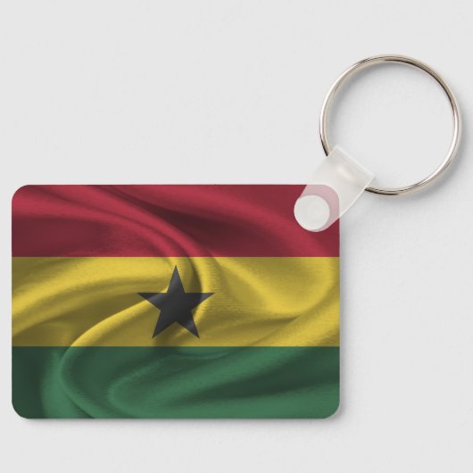Ghanaese vlag sleutelhanger (Voorkant)