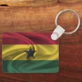 Ghanaese vlag sleutelhanger (Voorkant)