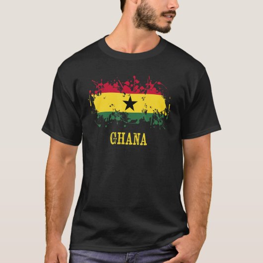Ghanaian enthusiasts for Ghana and Ghana T-shirt (Voorkant)