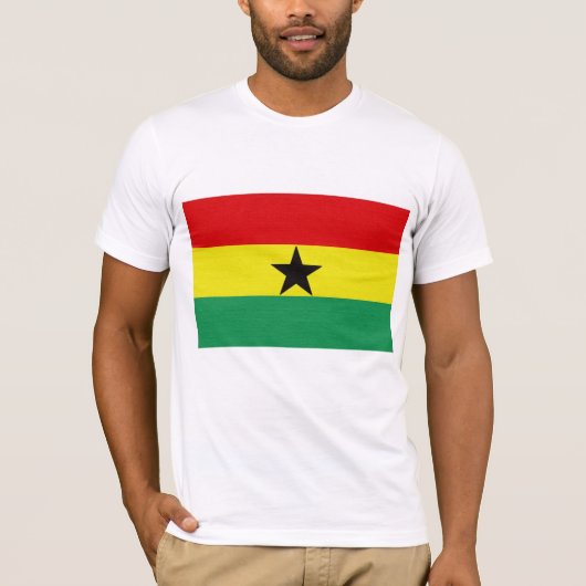Ghana's vlag t-shirt (Voorkant)
