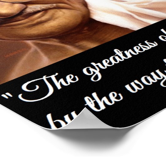 Ghandi Animal Quote Poster (Hoek)