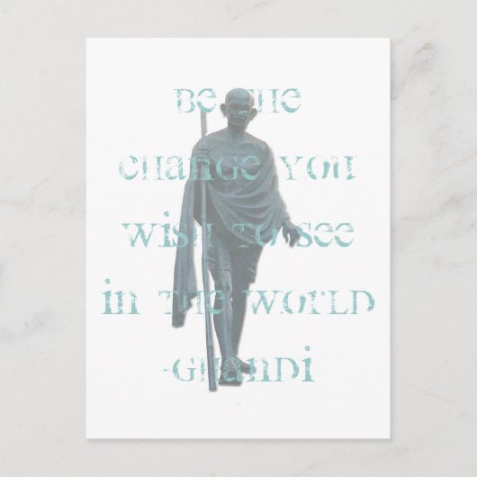 ghandi briefkaart (Voorkant)