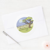 Ghandi Earth citaat sticker (Envelop)