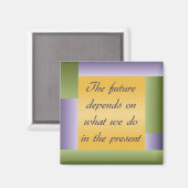 Ghandi inspirerend citaatmagneet magneet (Voorkant / Achterkant)