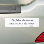 Ghandi inspirerend quote Bumpersticker (Op auto)