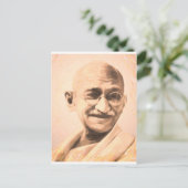 Ghandi Motivation Briefkaart (Staand voorkant)