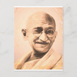 Ghandi Motivation Briefkaart