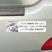 Ghandi quote bumpersticker (Op auto)