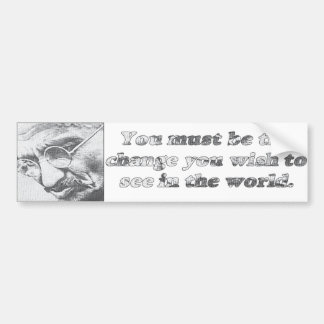 Ghandi quote bumpersticker
