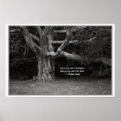 Ghandi Quote Poster, Perley Oak Monochrome Poster (Voorkant)