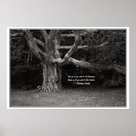 Ghandi Quote Poster, Perley Oak Monochrome Poster
