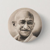 Ghandi Ronde Button 5,7 Cm (Voorkant)