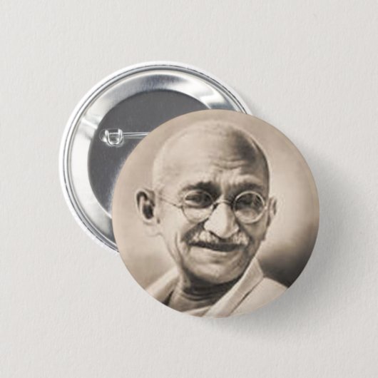 Ghandi Ronde Button 5,7 Cm (Voorkant /achterkant)