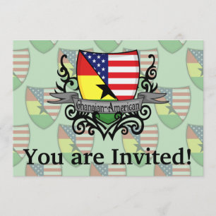 Ghanese-Amerikaanse vlag Kaart