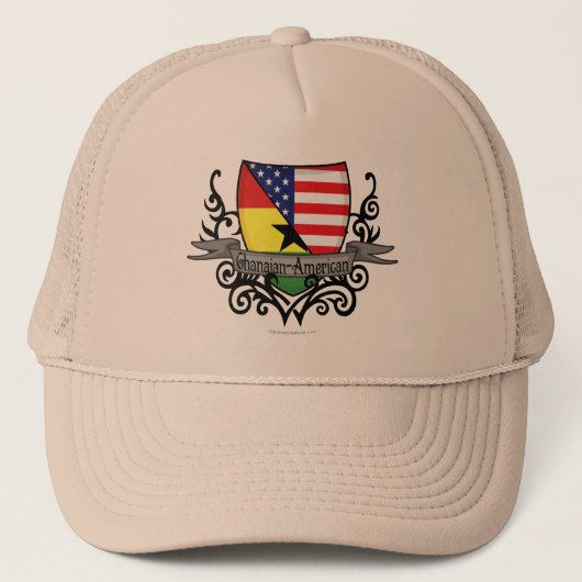 Ghanese-Amerikaanse vlag Trucker Pet (Voorkant)