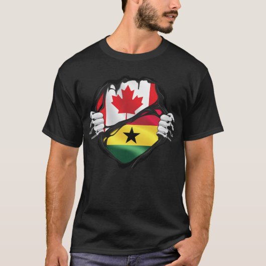 Ghanese Canadese handlangers riepen weg T-shirt (Voorkant)