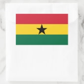 Ghanese/Ghanese vlag Rechthoekige Sticker (Tas)