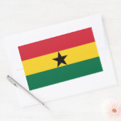 Ghanese/Ghanese vlag Rechthoekige Sticker (Envelop)