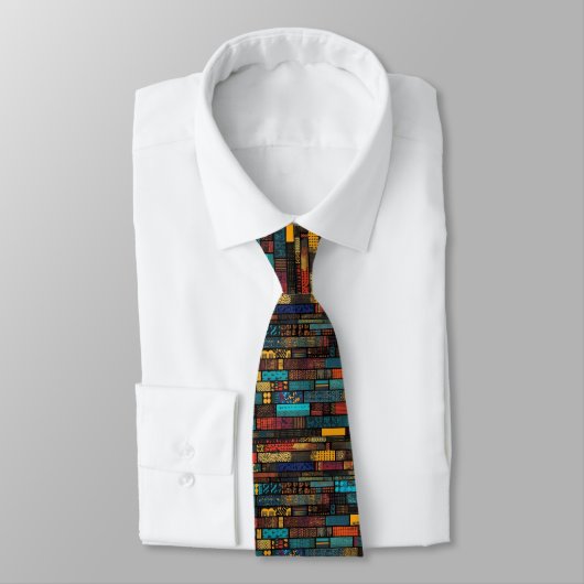 Ghanese Kente-patroon Stropdas (Gebonden)