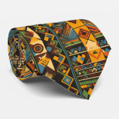 Ghanese Kente-stijl Stropdas (Opgerold)