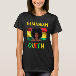 Ghanese koningin Ghana vlag Ghanaian Girl Pride T-shirt