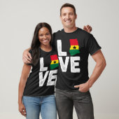 Ghanese pride Love Ghana flag Map Black History T-shirt (Unisex)
