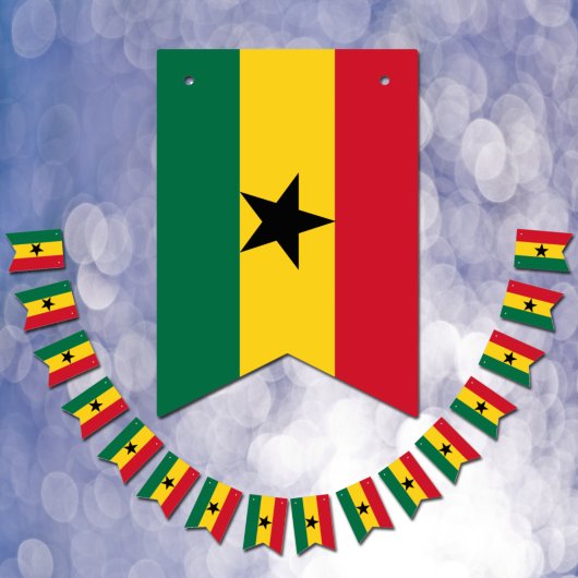Ghanese vlag en Ghana Banners/bruiloften Vlaggetjes