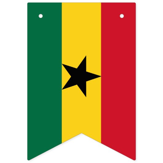 Ghanese vlag en Ghana Banners/bruiloften Vlaggetjes (Eerste vlag)