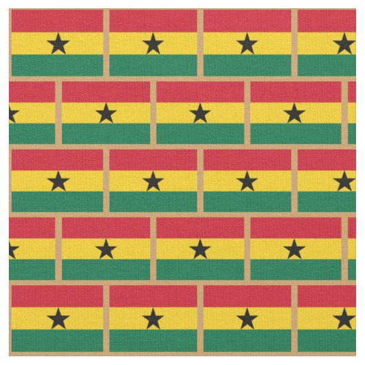 Ghanese vlag en Ghana-mode Stof (Close Up)