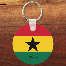 Ghanese vlag en Ghana-vakantie, patriotten/sport Sleutelhanger