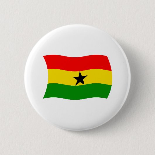 Ghanese Vlag Knop Ronde Button 5,7 Cm (Voorkant)