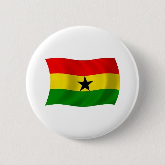 Ghanese Vlag Knop Ronde Button 5,7 Cm (Voorkant)