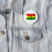 Ghanese Vlag Knop Ronde Button 5,7 Cm (In situ)