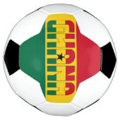 Ghanese vlag Schattig patriottisch Voetbal (Gedraaid)