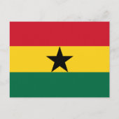 Ghanese vlag, vlag van Ghana Briefkaart (Voorkant)