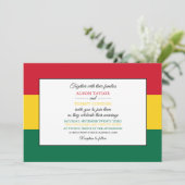 Ghanese vlag, vlag van Ghana bruiloft Kaart (Staand voorkant)