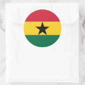 Ghanese vlag, vlag van Ghana Ronde Sticker (Tas)