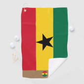 Ghanische vlag, Ghana monogrammen/Afrikaanse golfh Golfhanddoek (Insitu)