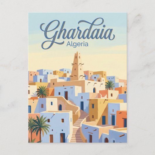 Ghardaïa Algerije Briefkaart (Voorkant)
