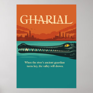 Gharial Rivierbewaker Mythisch Poster