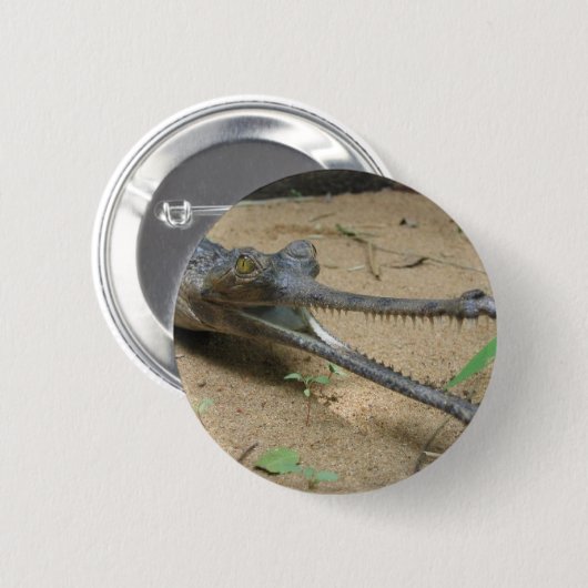Gharial Ronde Button 5,7 Cm (Voorkant /achterkant)