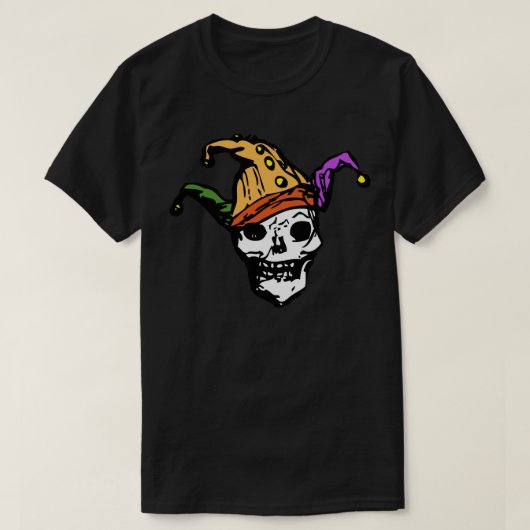 Ghasty Jester Skull T-shirt (Design voorkant)