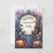 Ghavely Gathering: Halloweenuitnodiging op maat Kaart (Voorkant)