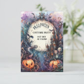 Ghavely Gathering: Halloweenuitnodiging op maat Kaart (Staand voorkant)