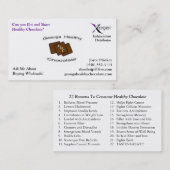 GHC BIZ-KAART VISITEKAARTJE (Voorkant / Achterkant)