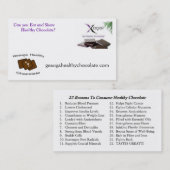 'GHC'-handkaarten / 22 redenen terug Visitekaartje (Voorkant / Achterkant)