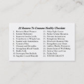 'GHC'-handkaarten / 22 redenen terug Visitekaartje (Achterkant)