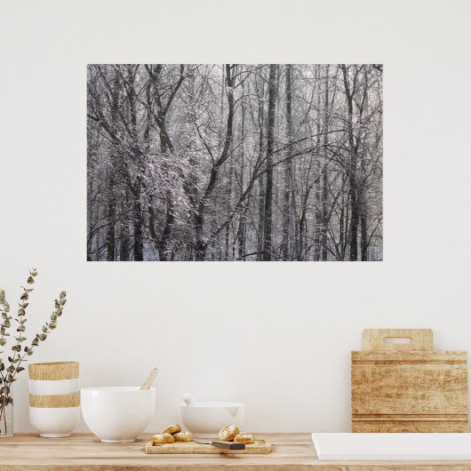 Ghear Icy Forest in Morning Light II Poster (Keuken)
